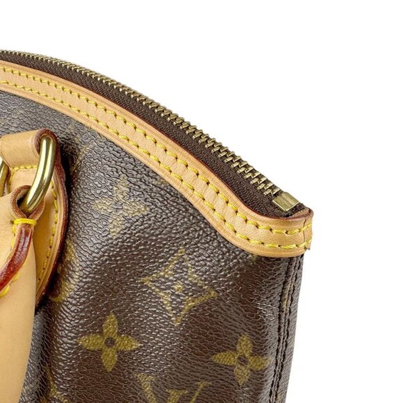 Auth LOUIS VUITTON Monogram Lockit Handbag Brown - Picture 7 of 14